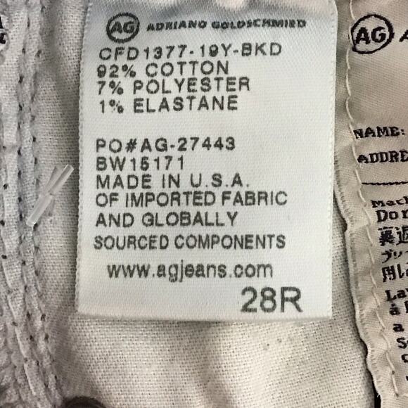 AG Adriano Goldschmied The Stevie Ankle Slim Straight Light Blue Wash Jeans 28R - Picture 8 of 11